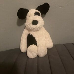 Jellycat Original Bashful Black & Cream Puppy